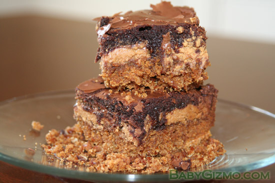 Ultimate Pretzel Crusted Peanut Butter Cookie Candy Brownie Bars