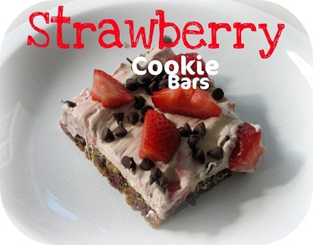 Strawberry Cookie Bars