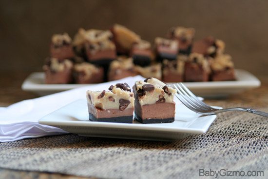 cheesecake squares on a plate