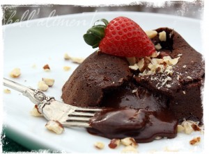 Chocolate Nutella Molten Lava Cake