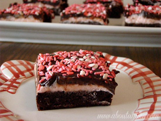 Sweetheart brownies