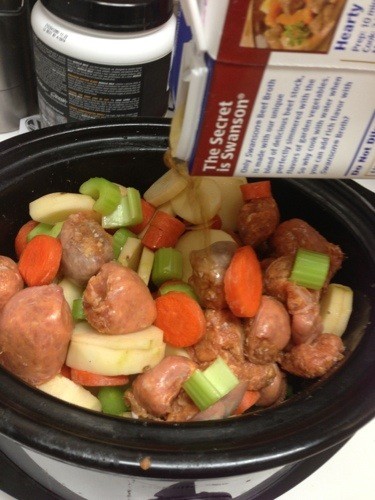 sausage stew in crockpot