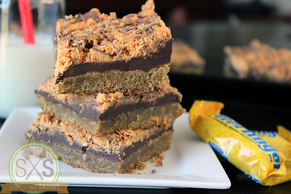 Butterfinger Fudge Cookie Bars