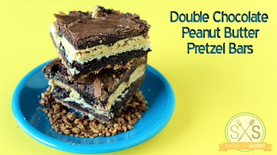 Double Chocolate Peanut Butter Pretzel Bars