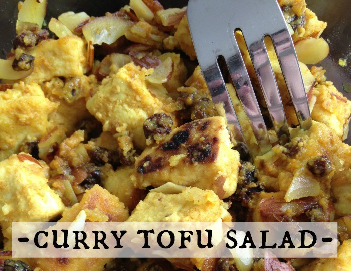curry tofu salad