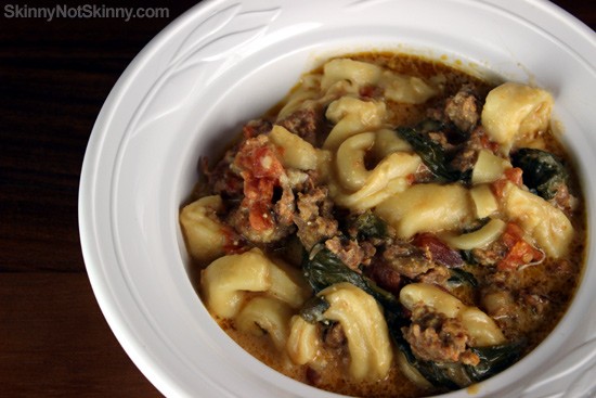 Crockpot Tortellini and Sausage Soup