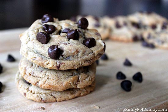 Dark Chocolate Peanut Butter Toffee Cookies